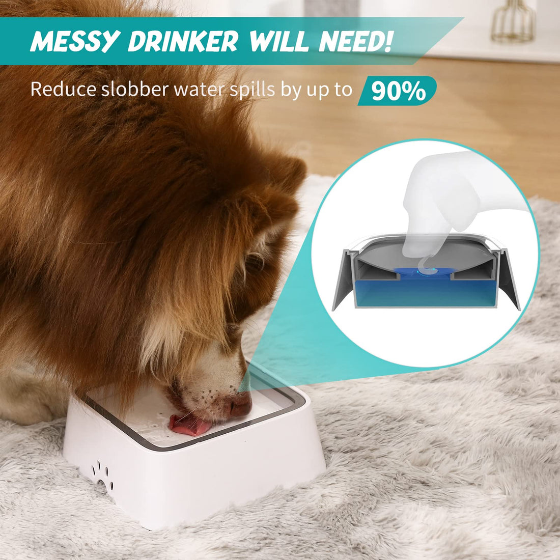 🎁MEGA PROMO ✨DRYBOWL BEBEDERO ANTIDERRAMES + CEPILLO VAPORIZADOR🐱🐶